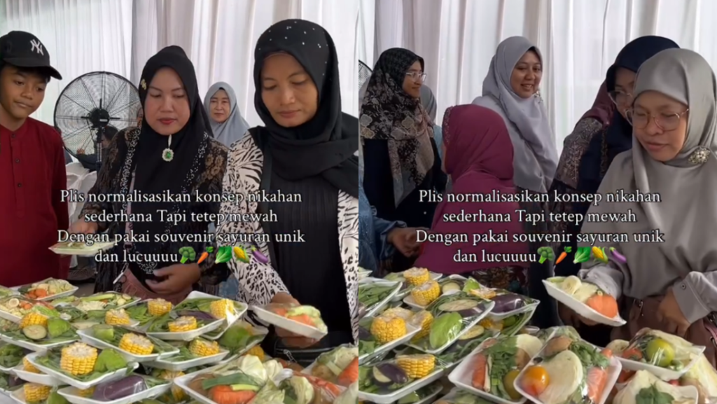 Pernikahan Di Samarinda Viral Tamu Pulang Bawa Suvenir Sayur Segar